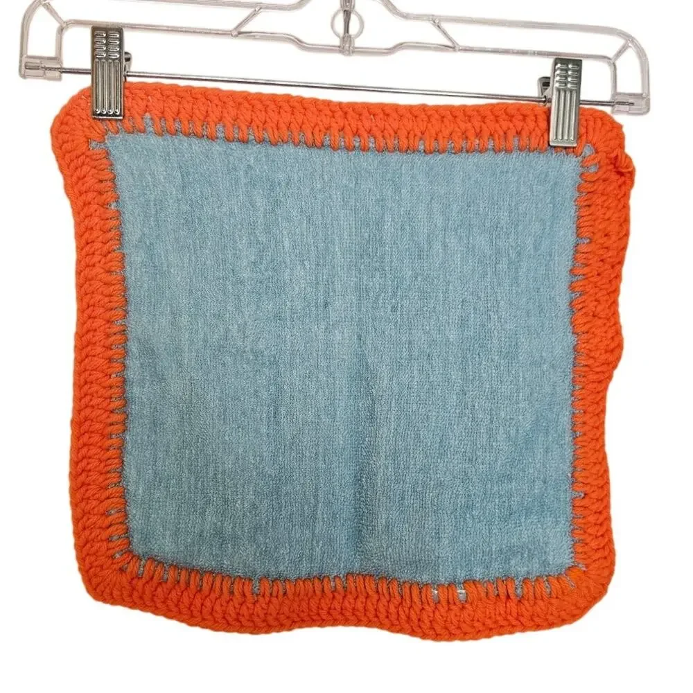Washcloths w/ Crochet Edges-Set of 6